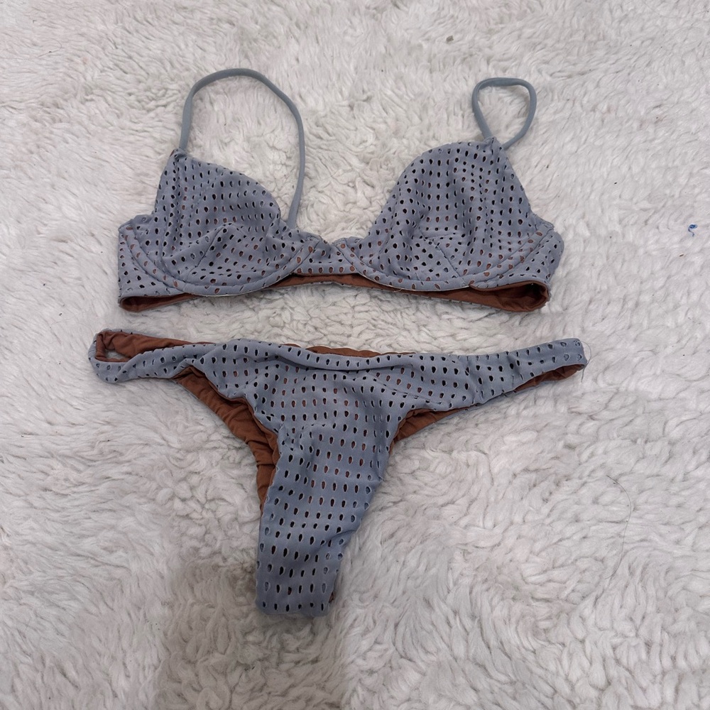 Acacia Swimwear Sky Mesh Manhattan Top Hookipa Bottom Set
